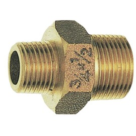 SANEI JT700-1-20X13 [Gunmetal Hex Nipple] Screw Diameter R3/4 x R1/2 with POS