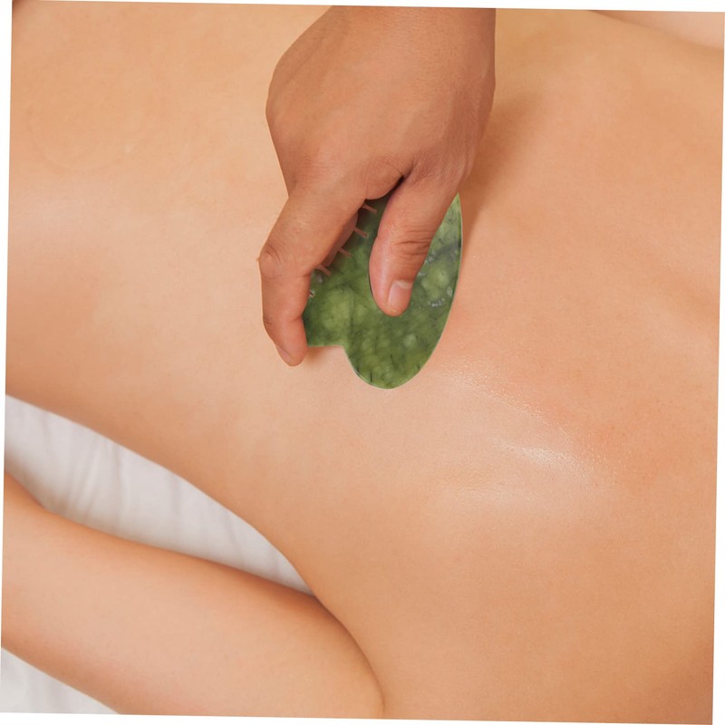 LALAFINA 4 Pcs Jade Comb Jade Stone Comb Gua Sha