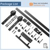 EaseLife 8FT Sliding Barn Door Hardware Track Kit & Handle,Big