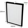 Spares2go HEPA Filter compatible with Meaco Dehumidifier 20L 20LE Low