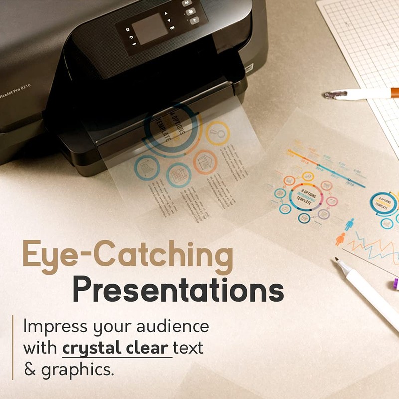 Sleek Space Transparency Film for Inkjet Printers | 100% Clear,