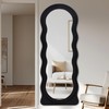 Anpark Full Length Mirror 63"x24" Irregular Wavy Full Body Mirror