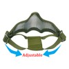 Aoutacc Airsoft Mask and Goggles Set, Half Face Full Steel