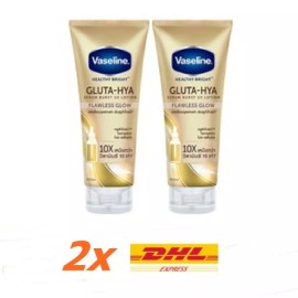 Vaseline Healthy Bright Gluta-Hya Serum Burst UV Lotion Flawless Glow 300ml - 2 x 300ml