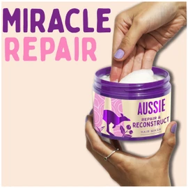 Aussie Repair & Reconstruct Hair Mask, Vegan Hair Treatment, For Dry & Damaged Hair, With Macadamia Nut Oil, 300ML