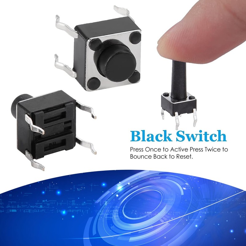 Pack of 125 Tactile Push Button Switches 25 Values 12