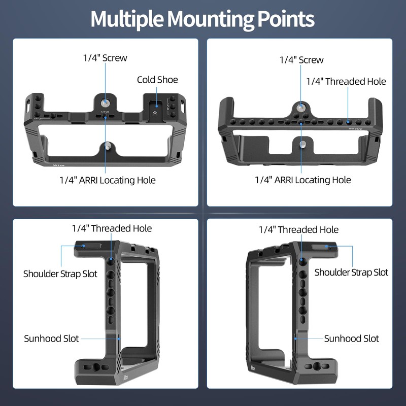 Nitze Indie 5 Cage Kit for SmallHD Indie 5 Monitor