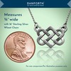 DANFORTH – Celtic Love Knot Necklace – Handcast Pewter Pendant