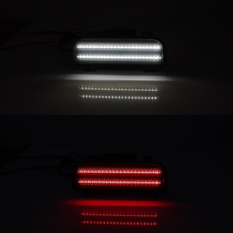 GTINTHEBOX 2PCS Smoked Lens Tailgate Reverse Backup Lights Lamps for