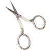 Sewing Scissors Vintage Chain Silver Bauhinia Stainless Steel Pointed Small