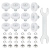sourcing map 19 mm Drawer Rollers Wheel Cabinet Positioning Sliding