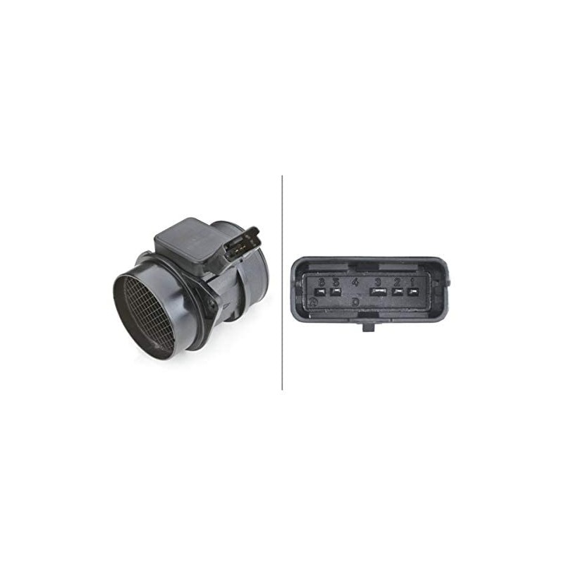 HELLA 8ET 009 142-101 Air Mass Sensor - Pipe-neck