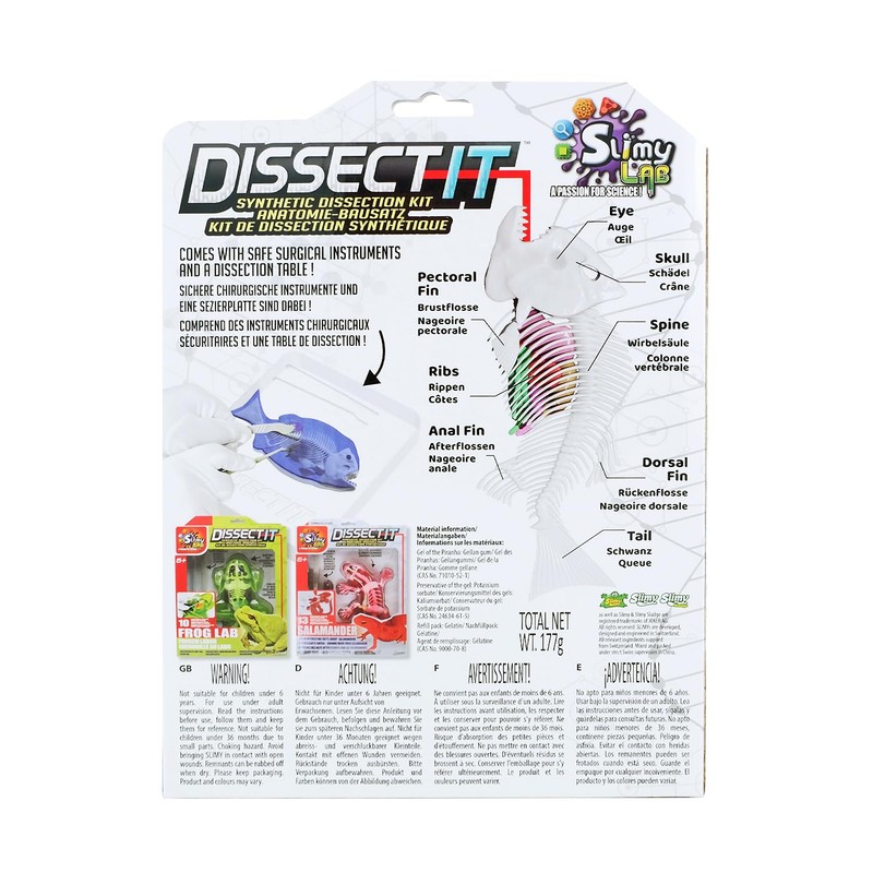 Original Slimy Lab Dissect-IT Piranha - Experiment & Research Dissecting