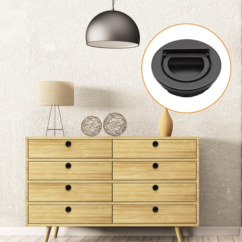MOROBOR Round with Pull Ring Embedded Handle, 4pcs Tatami Hidden