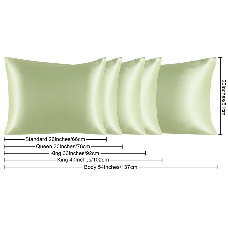 NTBAY Satin Body Pillowcase for Hair and Skin, Luxurious and