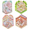DIY 3D Mini House Scene Stickers Book with Tweezers Make
