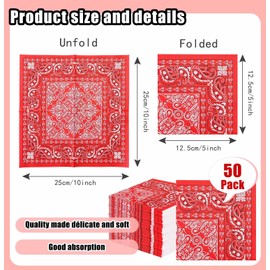 SietDESEO 50 Pieces 3-ply Western Napkins Disposable Cowboy Cocktail Napkins Paper Napkins for Dinner Western Theme Birthday Party Dessert Napkins