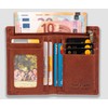Protective Men's/Women's Unisex Leather Wallet Purse in Vintage Brown Wallet