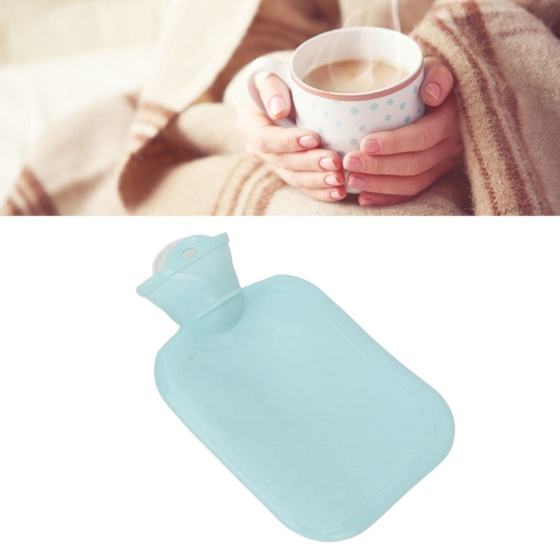 BTIHCEUOT Bolsa de Agua Caliente 500 Ml PVC Modern Azul