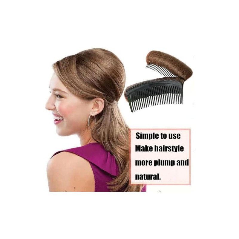 3 Pieces Invisible False Hair Clips, Increased Pad Bump It