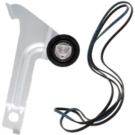 PartsBroz 8547174V 8547174 Idler Pulley with Wheel & WP8547168 8547168 Drive Belt - Compatible with Whirlpool Maytag Dryer - Replaces AP5983811 4248254 PS11722120 AP6013154 1180091 PS11746376