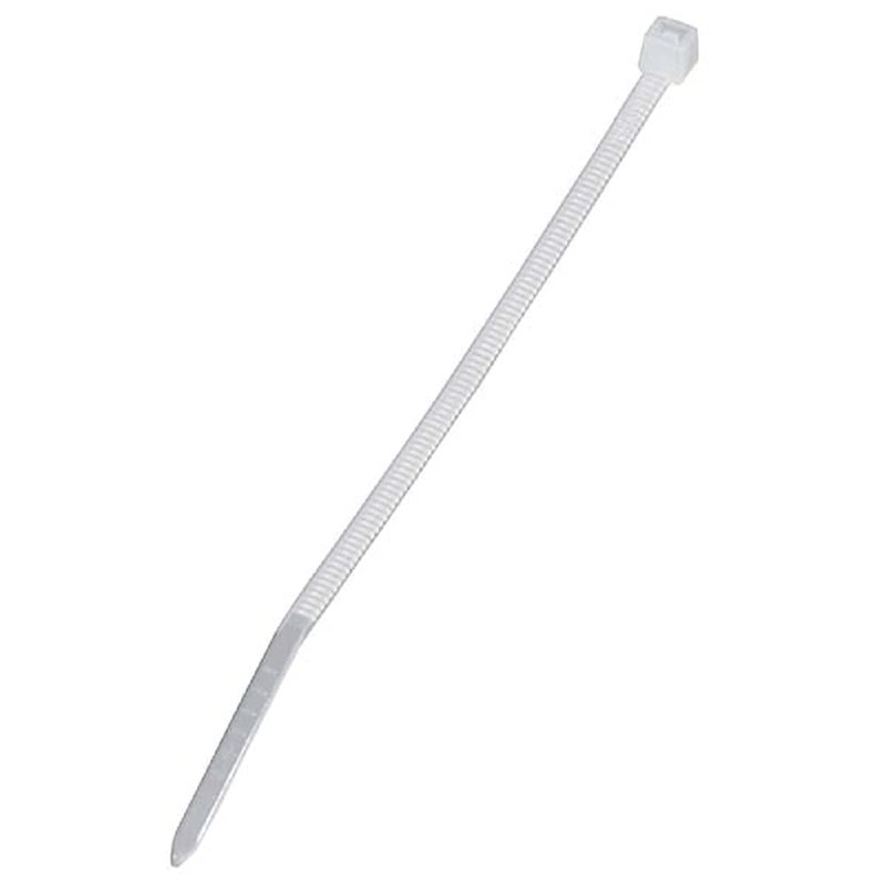 Locking Cable Ties, 3.9 inches (100 mm), White, 1000 Count