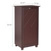 VECELO Tilt Out Kitchen Trash Bin Cabinet, Dog Proof Garbage