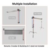 TENBEST Photography Backdrop Roller Support System, 2 Rollers, Wall/Celing/Light Stand