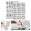 jojofuny 2 Sheets Water Soluble Embroidery Stick and Stitch Patterns