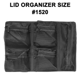 LAFENLIN UPGRADED Lid Organizer for Pelican 1520 Case, 5 Mesh Pockets Storage Organizer, Fits Camera Cases, Diving Dry Boxes, Hard Cases & Toolboxes, Includes Velcro, Durable, Thickening Mesh