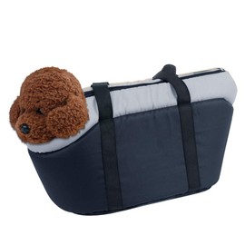 La La Pet® Soft-Sided Pet Handbag Carrier Pet Purse Tote Portable Bag Carrier Cat Dog Travel Bag Pet Shoulder Bag with Safety Zipper(Black, L)