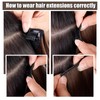 Hair Extensions, Long Wavy Synthetic Hair Extension 4PCS Clip in