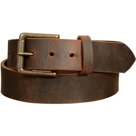 Bullhide Belts Mens USA Made Leather Belt for Casual 1.50" Wide,