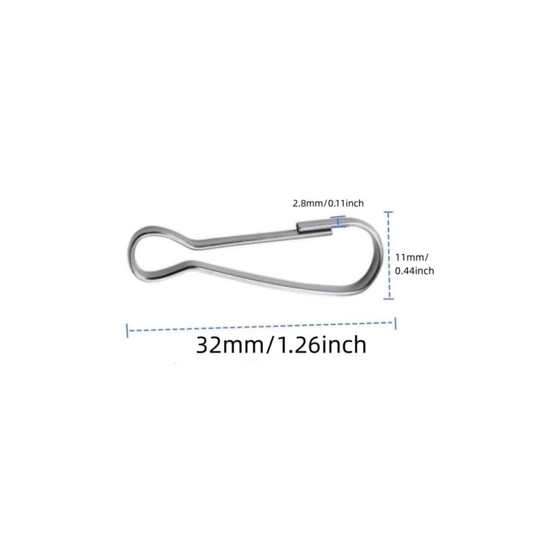 QLXHBOT Lanyard Clips, Lanyard Hooks 100pcs,1.26 in Premium Clasps Hooks