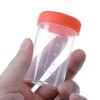 LATRAT 10 x 60ml Plastic Urine Sealed Sampling Cup Container