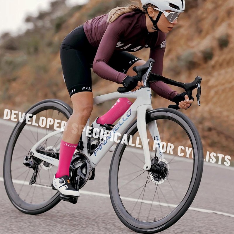 Steinfinit Cycling Socks, Pink, One Size