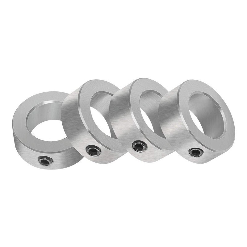 AZSSMUK 7/8" Bore Zinc Plated Shaft Collars Solid Steel Set