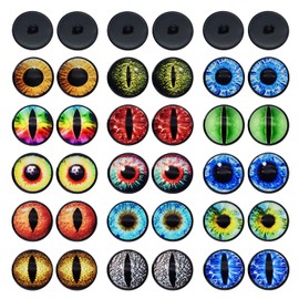 12mm 15pairs Sew on Eyes for Stuffed Animals Bear Crochet Amigurumi Buttons Crafts Accessories Plush Doll Dragon Eye Glass Pupil Eyeball