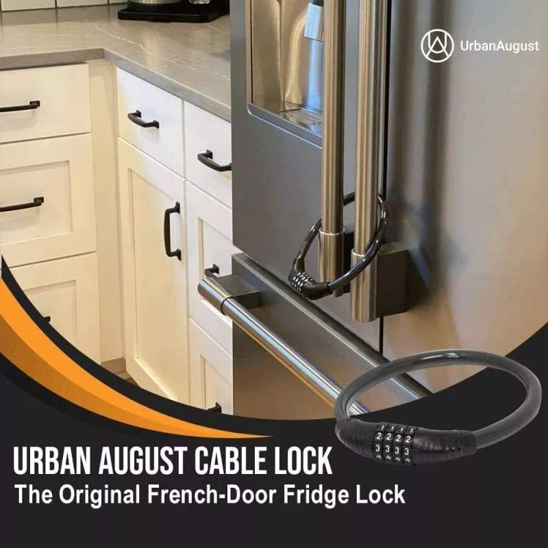 Urban August Refrigerator & Cabinet Lock: For French-door & side