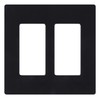 Lutron Claro Light Switch Cover Plate, 2 Gang Wallplate, for