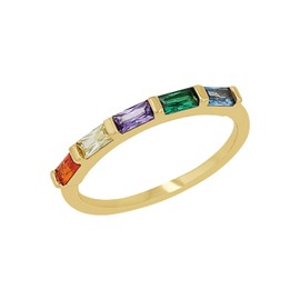 s.Oliver 2035504 Women's Ring 925 Sterling Silver with Synthetic Zirconia Gold Comes in Jewellery Gift Box, Cubic Zirconia