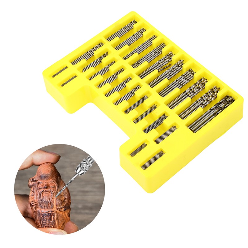 150PCs Spiral Drill Bit Mini Hole Opener Set Hardware Accessory