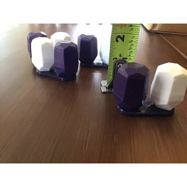 New Delta  Airline Travel Salt & Pepper Shakers w/stand great for Lunch - 4 Sets