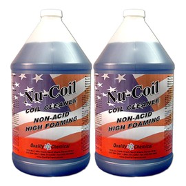 Quality Chemical Nu-Coil Professional Grade Concentrated/Air Conditioner Alkaline Condenser Coil Cleaner for AC Unit/AC Coil Cleaner 2 Gallon (256 oz)