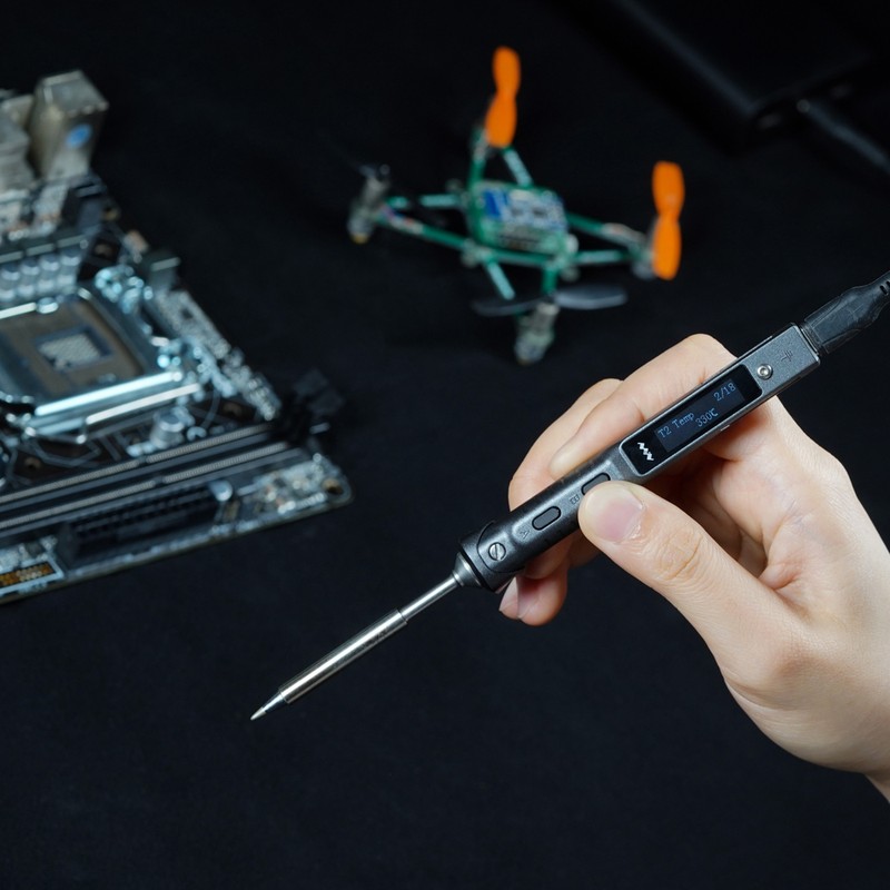 Mini Intelligent Soldering Station Portable Soldering Iron Two Power Supplying