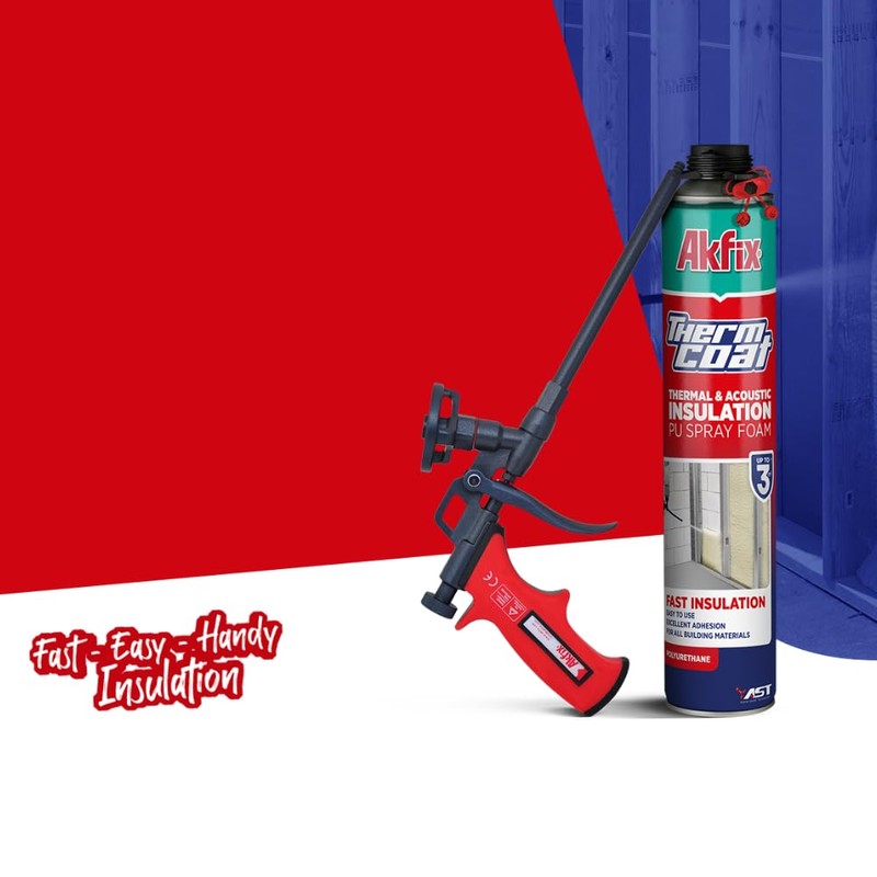 Akfix Dispensing Foam Gun - Spray Foam Applicator for Caulking,
