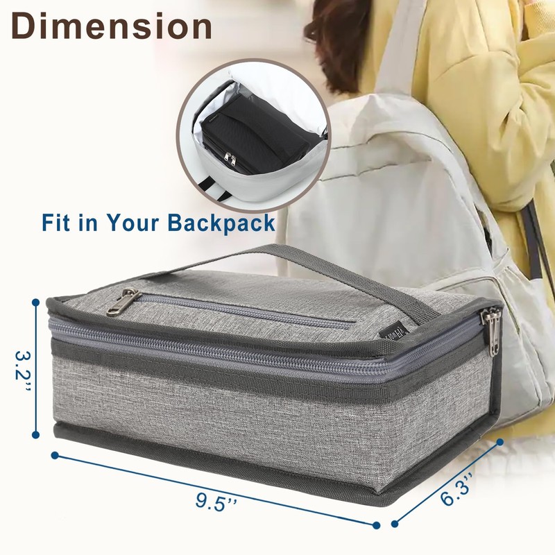 FlowFly Small Insulated Lunch box Portable Soft Bag Mini Cooler