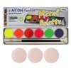 Eulenspiegel Make-Up Palette Metal with 1 Brush and 6 Neon