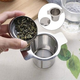 Colador de Malla con Infusor de Té con Acero Inoxidable Extrafino de Gran Capacidad Y Asas Dobles de Tamaño para Colgar en Teteras, Tazas, Tazas para Preparar Té Y Café de