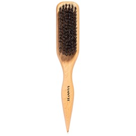 Samnyte 100% Soft Bristle Hair Brush, Bristle Hrush for Smoothing Thin to Medium Hair, Slick Back Brush, Smoothing Hair Brush, Bristle Brush, Boar Brush, Brush for Slick Back Hair Slick Back Sleek Ponytail